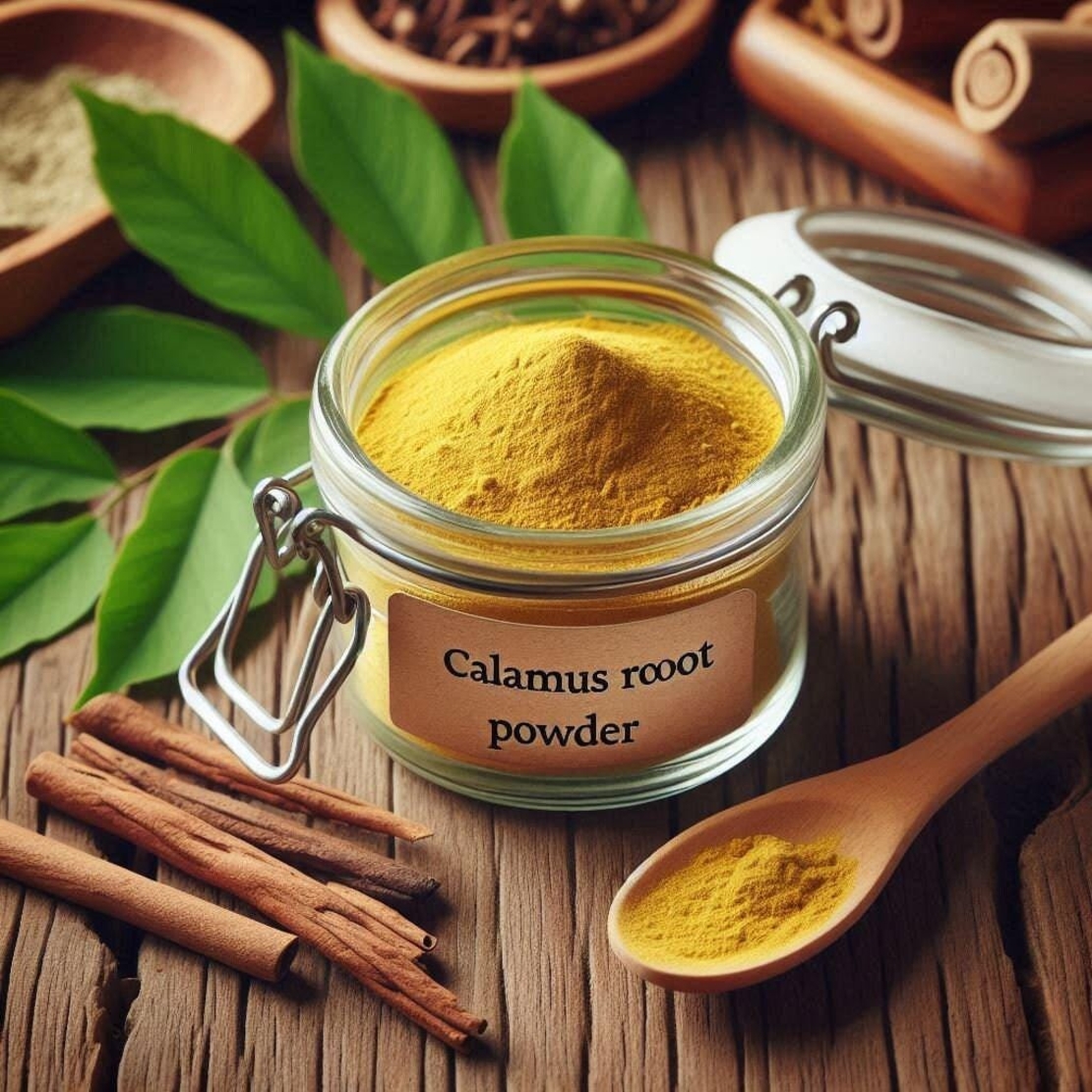 Organic CALAMUS ROOT POWDER | acorus calamus | calamus tea | organic root powder | organic herbs | herba | dried root powder | calamus root