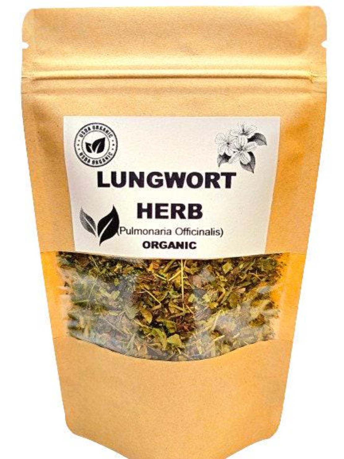 Organic LUNGWORT HERB | pulmonaria officinalis | lungwort tea | herbal tea | dried herbs | organic herbs | lungwort leaf | herba | tea