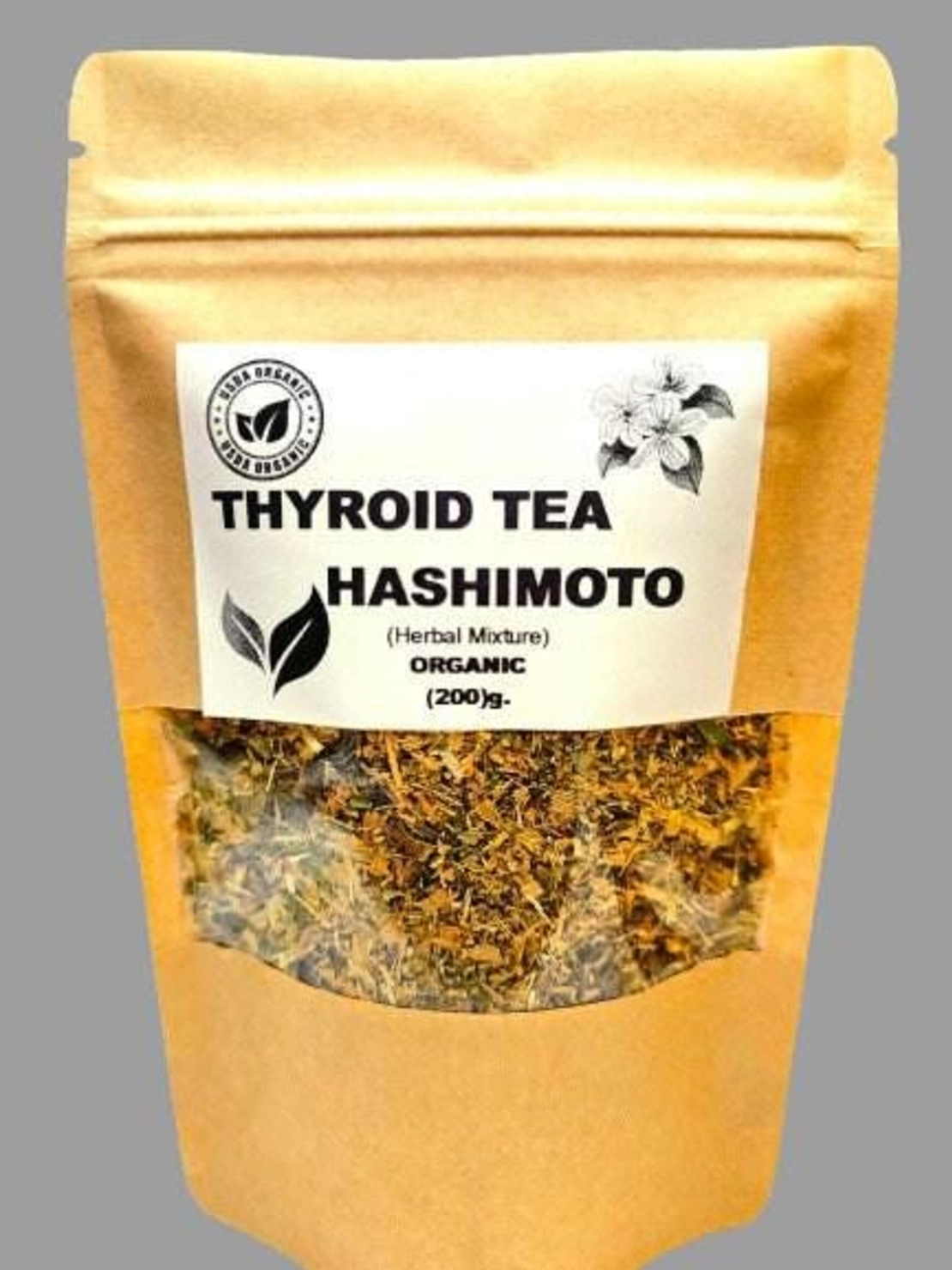 Organic THYROID TEA - HASHIMOTO (200)g. | herbal mixture | herbal blends | dried herbs | organic herbs | herba | tea