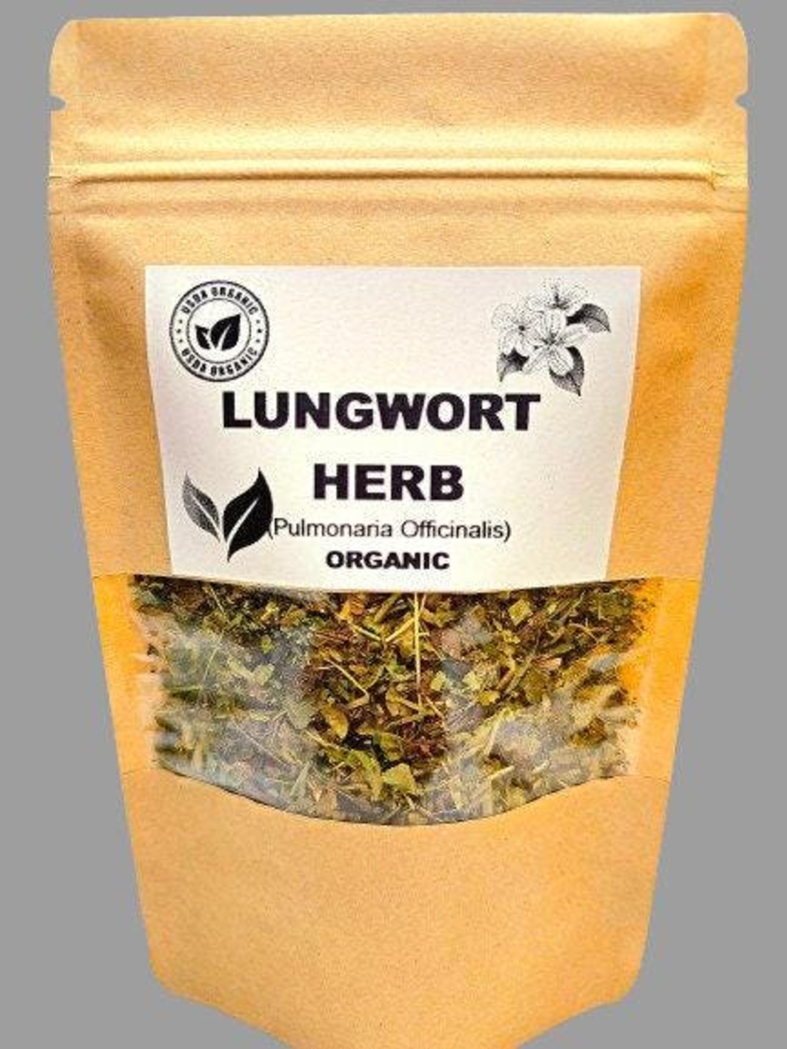 Organic LUNGWORT HERB | pulmonaria officinalis | lungwort tea | herbal tea | dried herbs | organic herbs | lungwort leaf | herba | tea