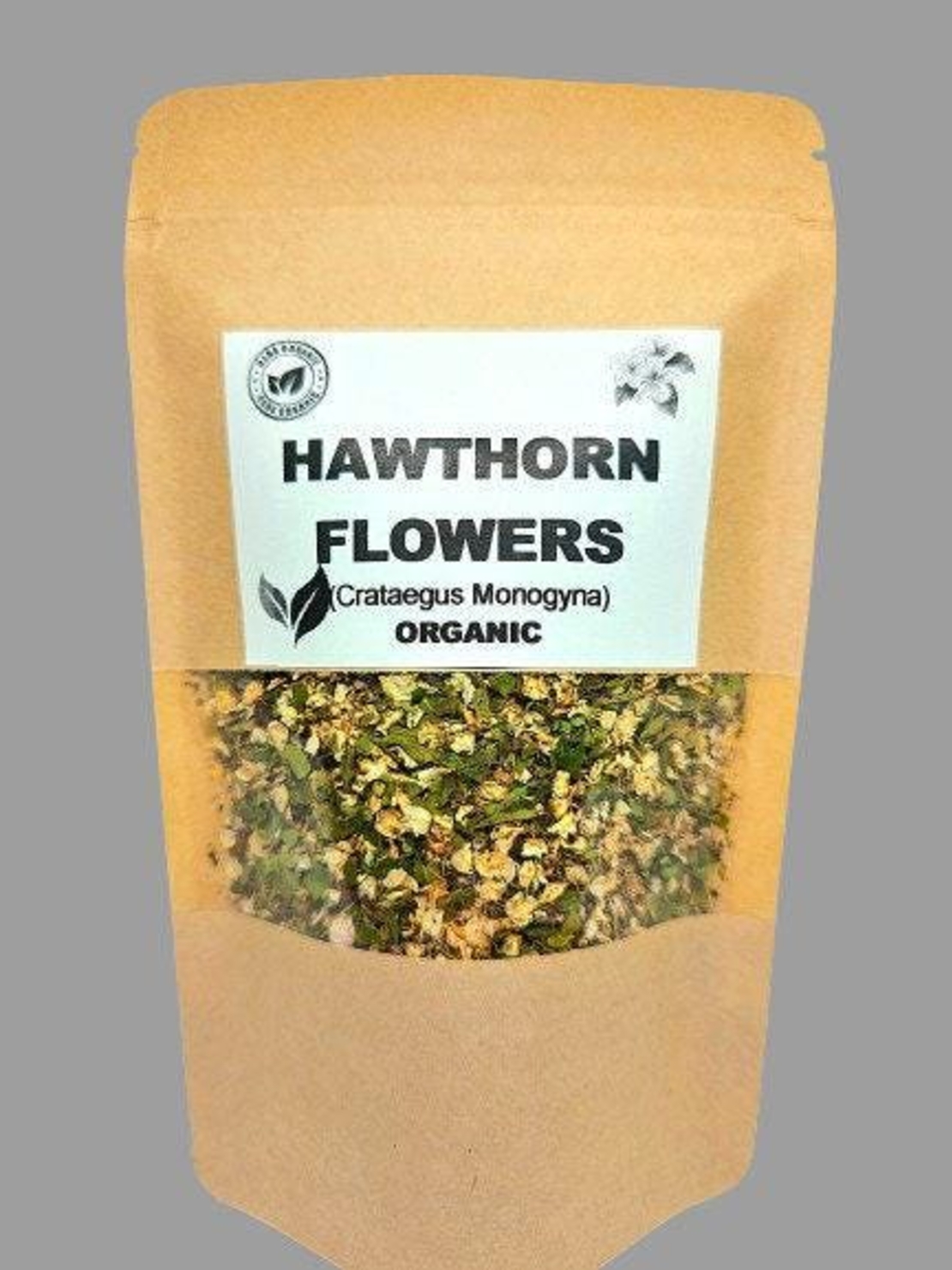 Organic HAWTHORN FLOWERS & LEAF | crataegus monogyna | hawthorn tea |  herbal tea | organic herbs | herbal tea | organic flower