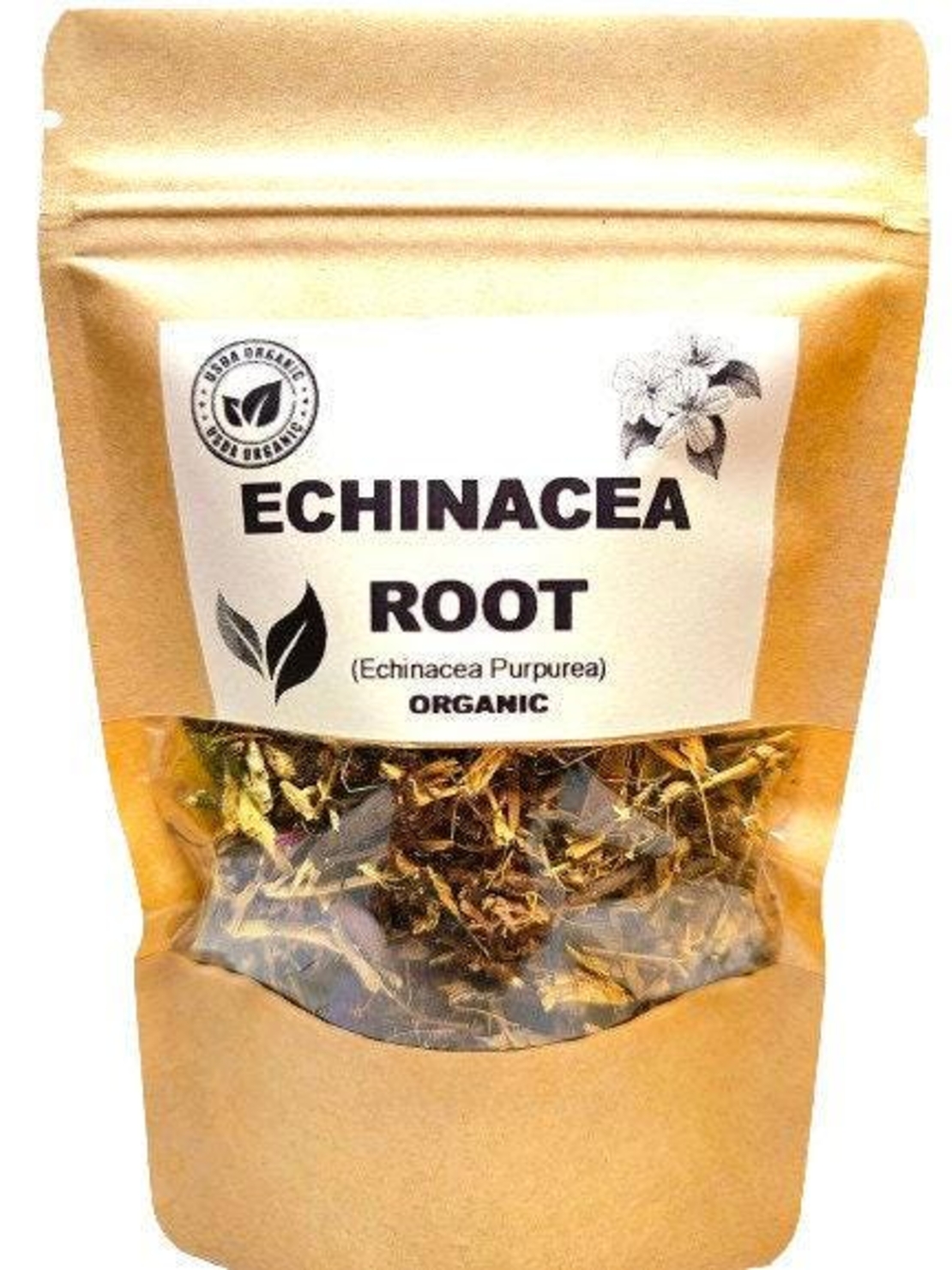 Organic ECHINACEA ROOT | echinacea purpurea | echinacea tea | herbal tea | dried root | organic herbs | organic root | herba | tea