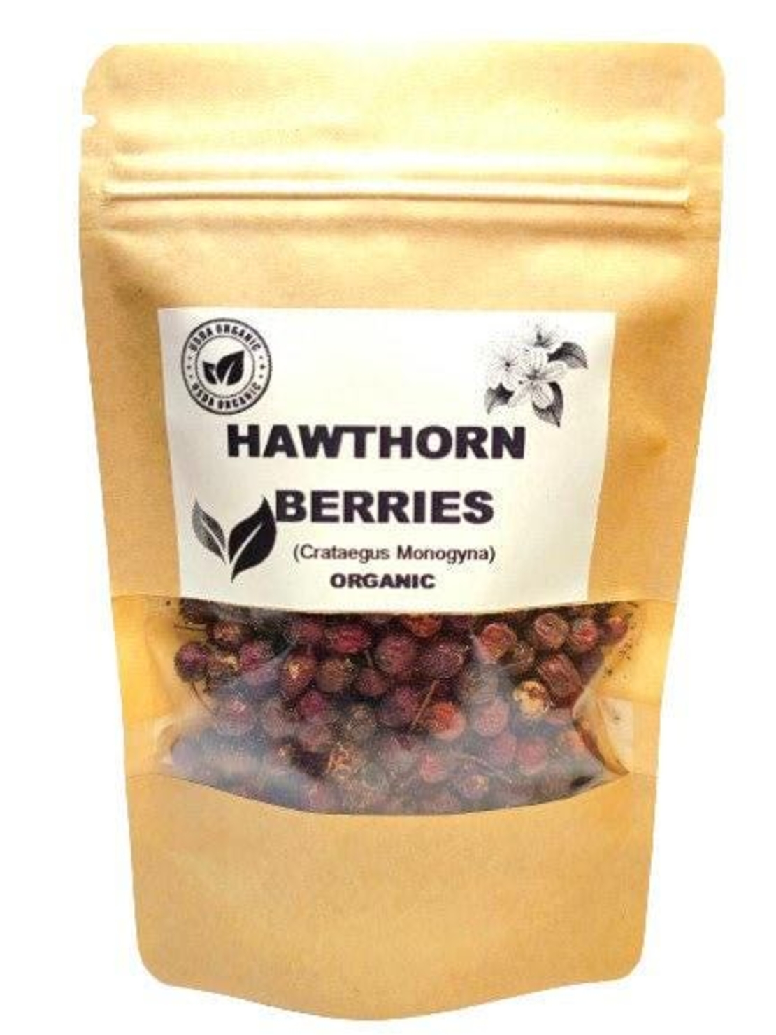 Organic HAWTHORN BERRIES | crataegus monogyna | hawthorn tea | dried berries | herbal tea | organic herbs | vitamin | herba | tea