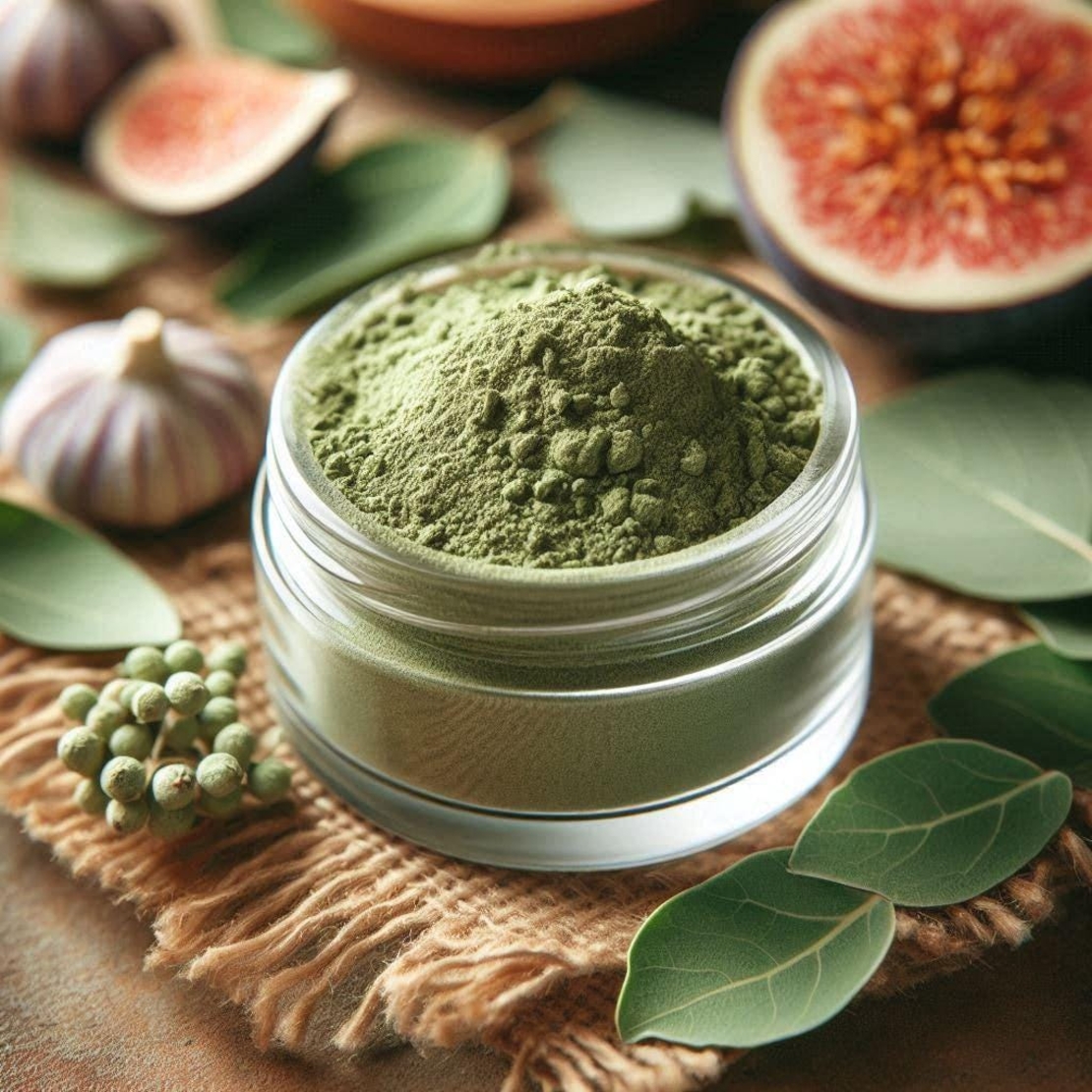 Organic fig leaf powder | ficus carica folia | fig leaf tea | herbal tea | dried leaves | organic herbs | dried herbs | herba | powder tea