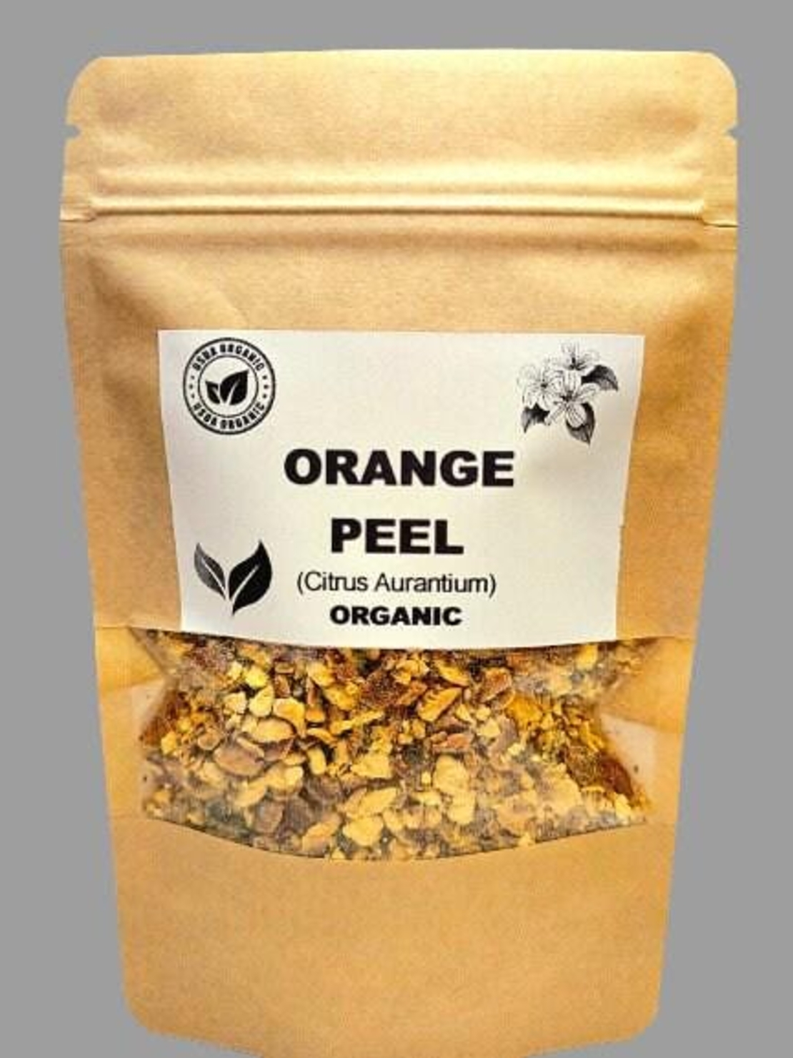Organic ORANGE PEEL | citrus aurantium | orange peel tea | herbal tea | dried peel | organic herbs | dried herbs | herba | dried cut peel