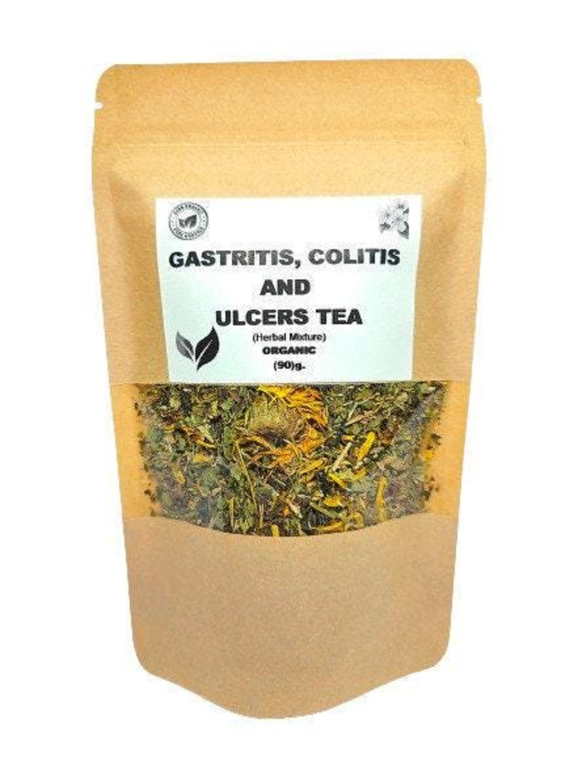 Organic herbal mixture for gastritis, colitis and ulcer (90)g. | herbal mixture | herbal tea | herba | tea | organic herbs