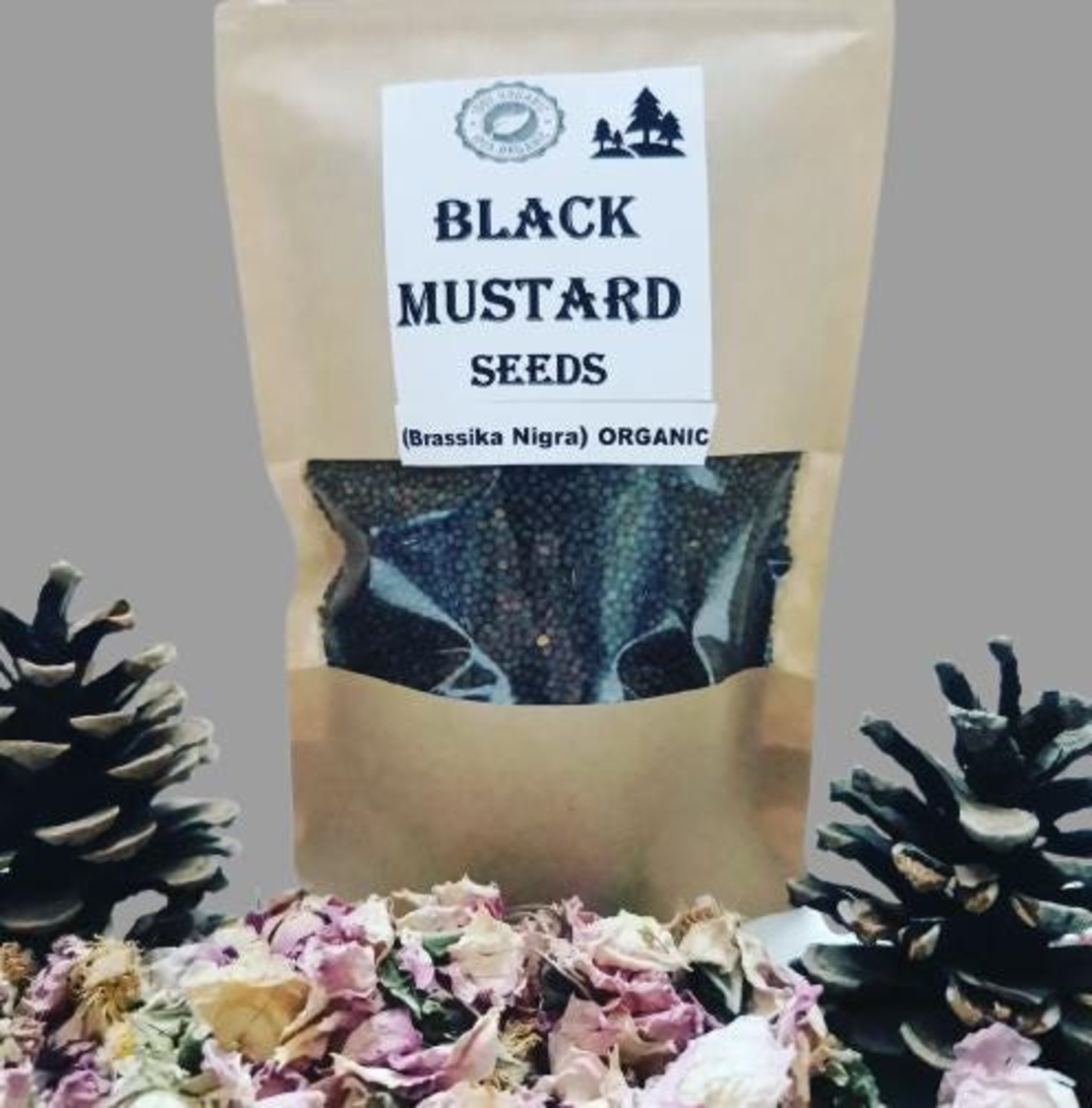 Organic BLACK MUSTARD SEEDS | Brassica Nigra | Black Mustard Tea | Seeds | Dried Seeds | Organic Seeds | Organic Herb | Herba Tea