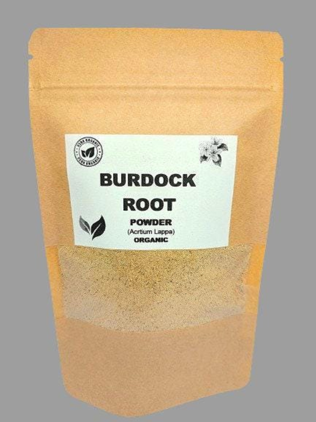 Organic BURDOCK ROOT POWDER | acrtium lappa | burdock root tea | herbal tea | organic herbs | dried root powder | powder | burdock powder