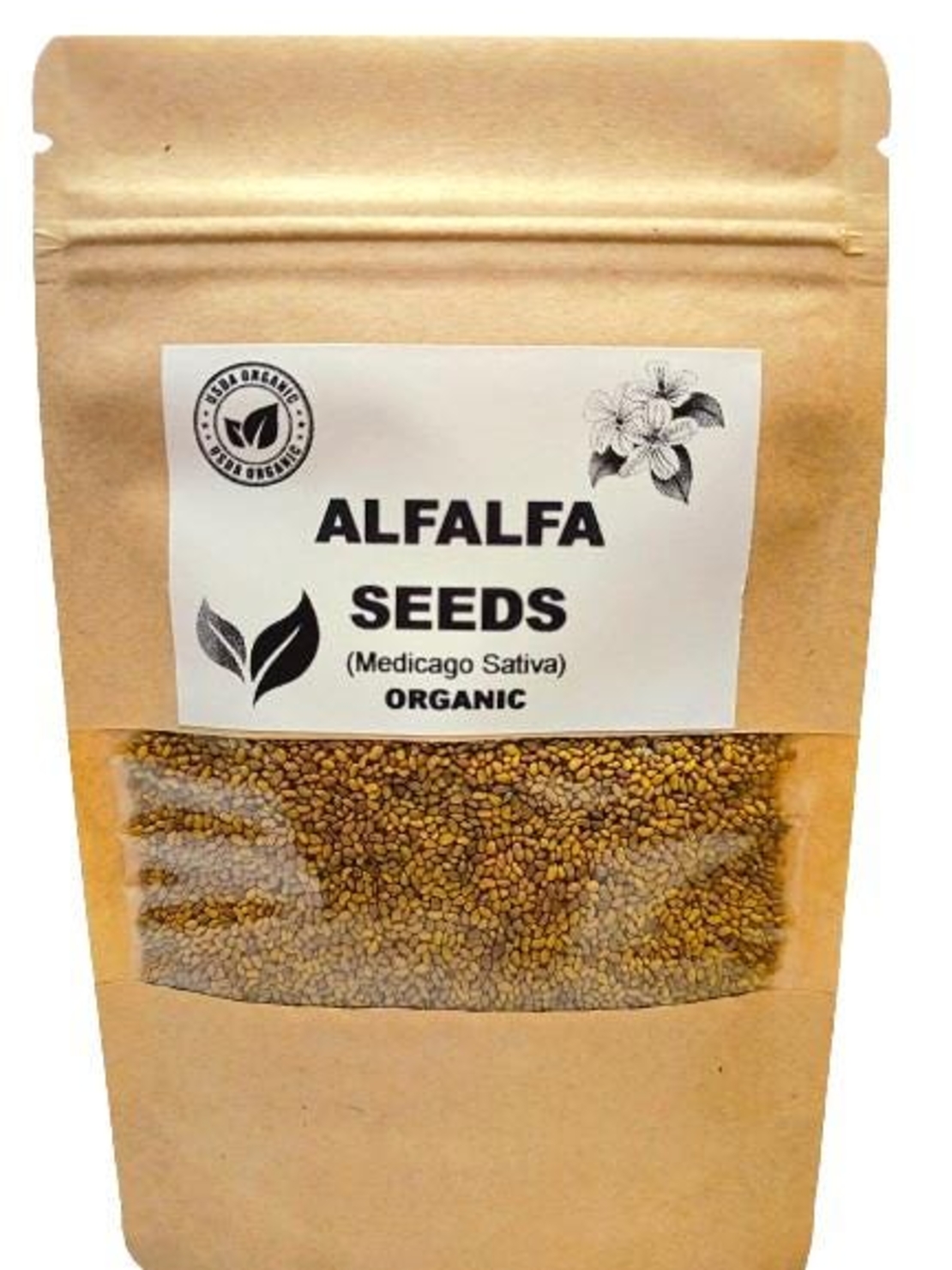 Organic ALFALFA SEEDS | Medicago Sativa | Alfalfa Herbs | Alfalfa Tea | Dried Seeds | Organic Seeds | Organic Herbs | Herbal Tea