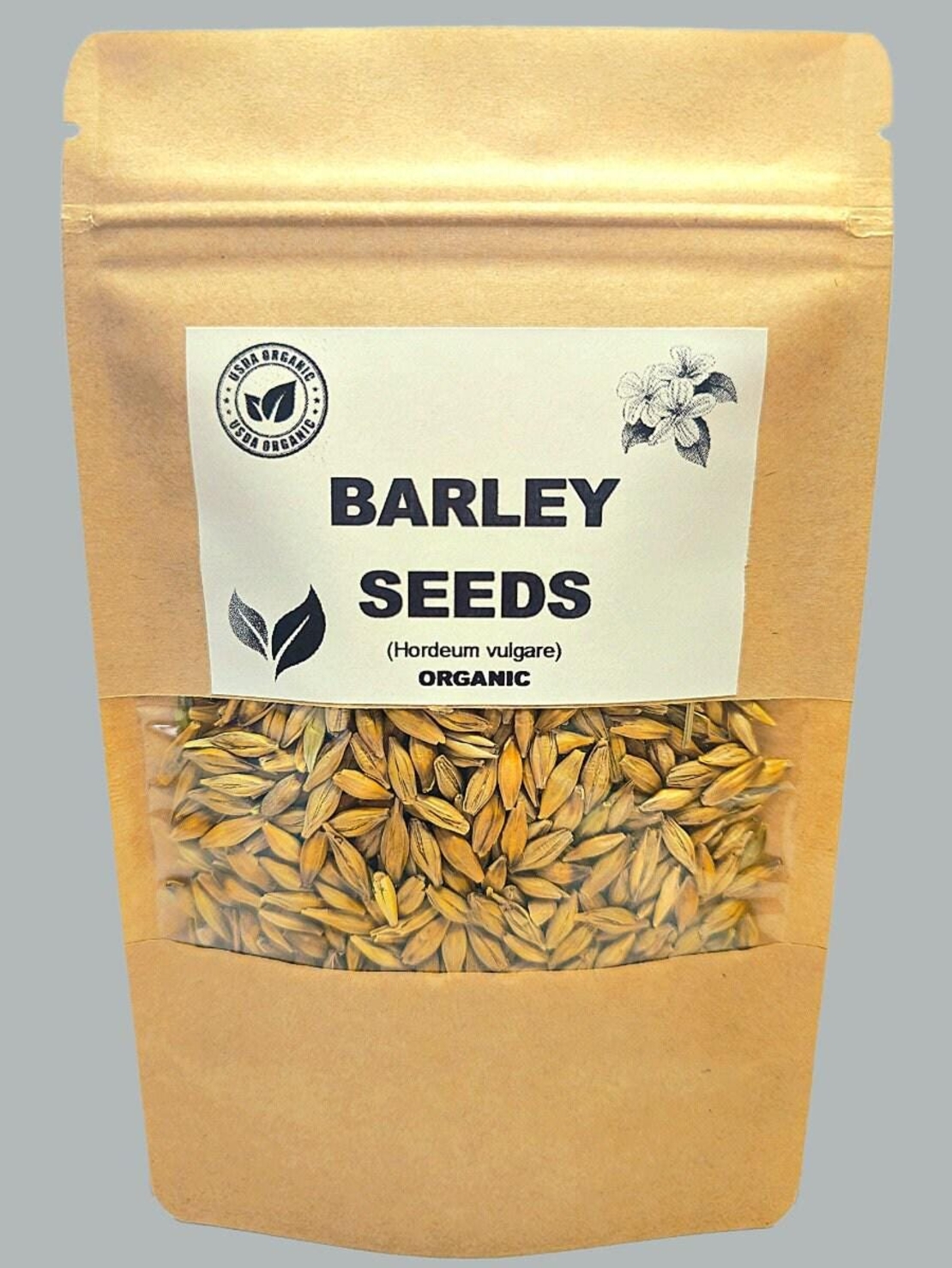 Organic BARLEY SEEDS | hordeum vulgare | barley tea | herbal tea | dried seeds | organic seeds | organic herb | herba | tea