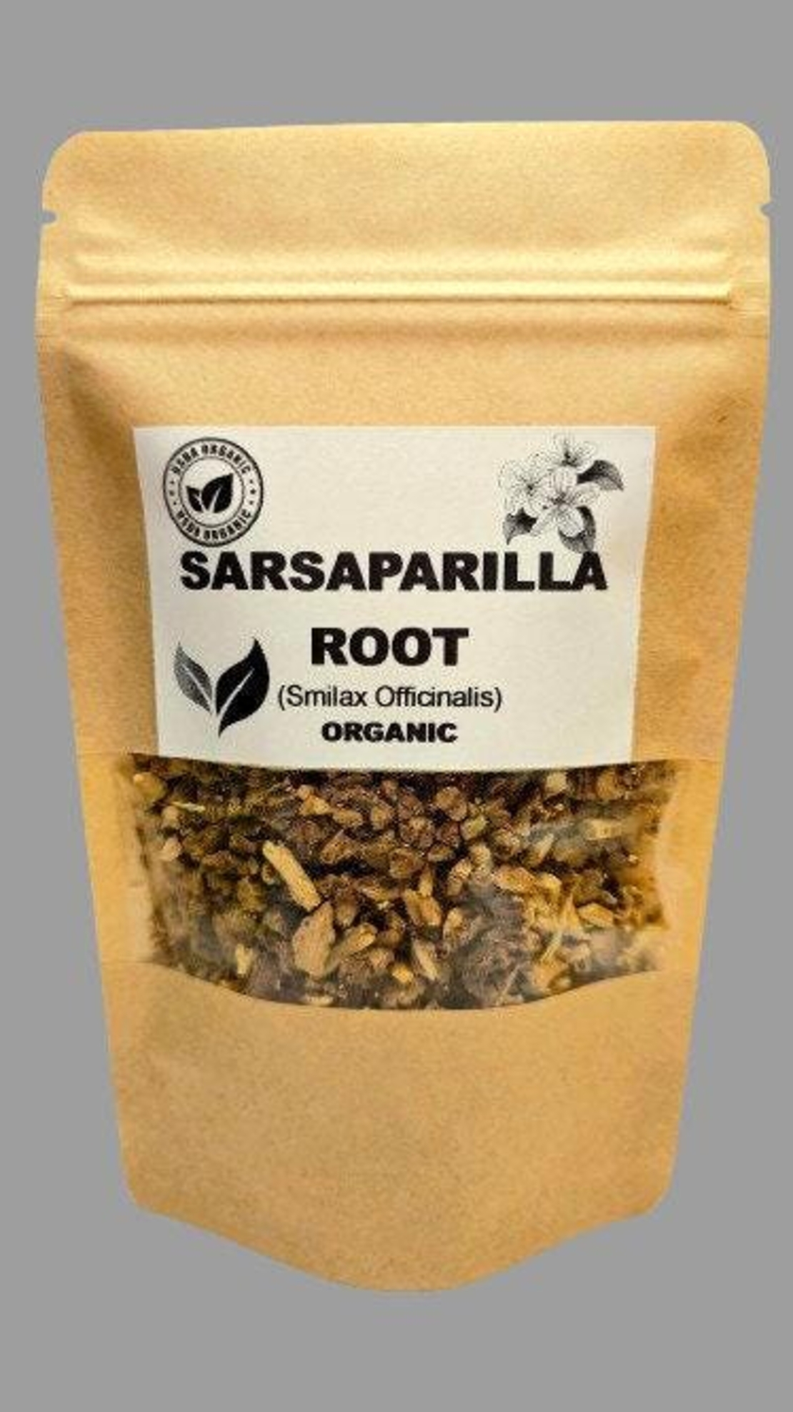 Organic SARSAPARILLA ROOT | smilax officinalis | sarsaparilla tea | herbal tea | dried root | organic herbs | organic root | herba