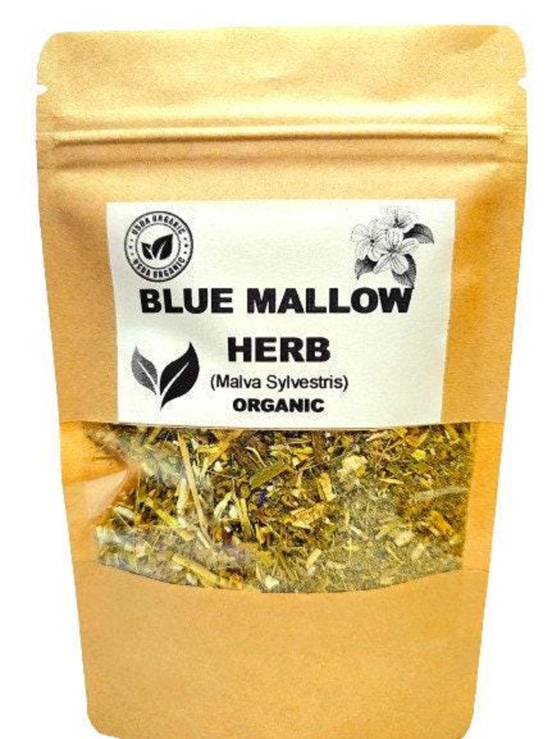 Organic blue mallow herb | malva sylvestris | blue mallow tea | herbal tea | dried herb | organic herb | herba | tea
