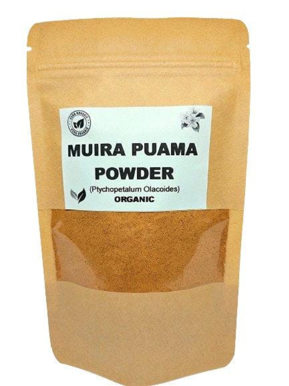 Organic muira puama bark powder | ptychopetalum olacoides | aphrodisiac | liriosma ovata | juniperus brasiliensis | herbal tea | herba | tea