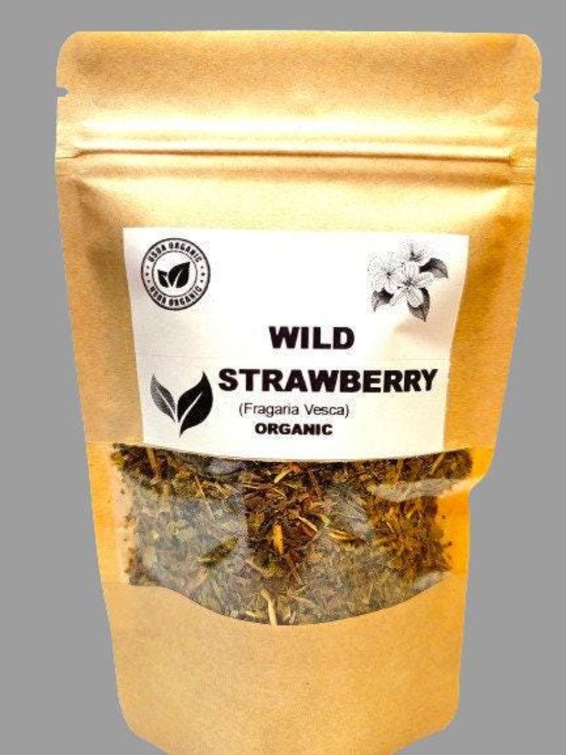 Organic Wild Strawberry Leaf (Fragaria vesca)