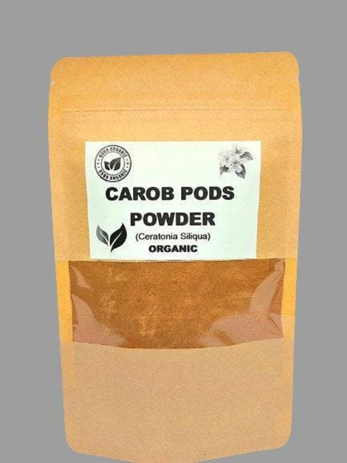 Organic carob pods powder | ceratonia siliqua | carob pods flour | vegan | st john's-bread | locust bean | caroube | johannisbrotbraum