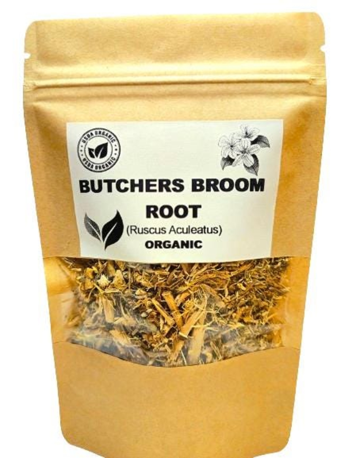Organic BUTCHERS BROOM ROOT | Ruscus Aculeatus | Dried Root | Butchers Broom Tea | Organic Root | Organic Tea | Herba | Tea Organic Herbs