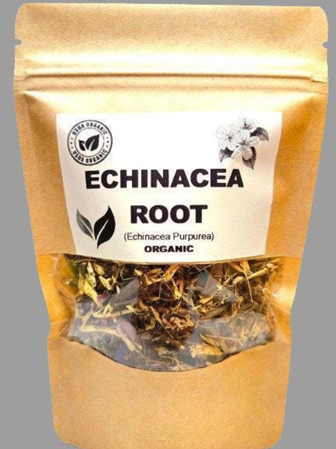 Organic ECHINACEA ROOT | echinacea purpurea | echinacea tea | herbal tea | dried root | organic herbs | organic root | herba | tea