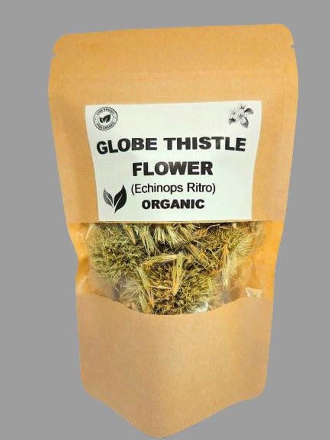 Organic GLOBE THISTLE FLOWER | echinops ritro | globe thistle flower tea | herbal tea | dried flower | organic flower | organic herbs |
