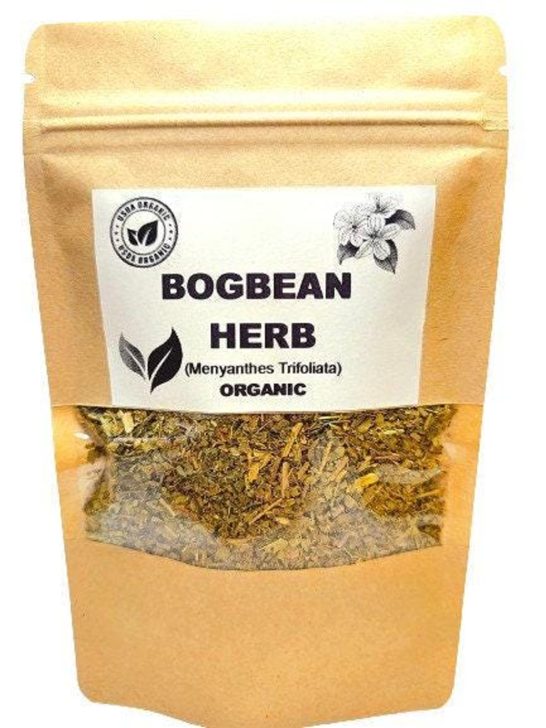 Organic bogbean herb | menyanthes trifoliata | bogbean tea | herbal tea | dried herb | organic herbs | herba | tea