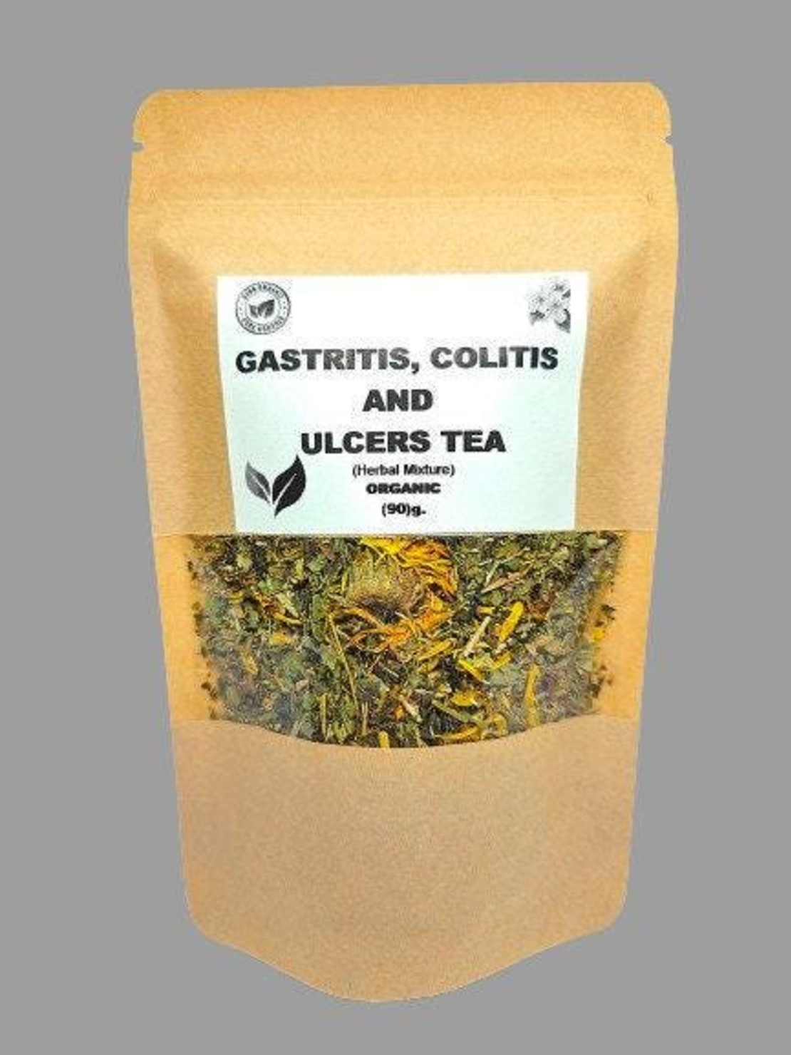 Organic herbal mixture for gastritis, colitis and ulcer (90)g. | herbal mixture | herbal tea | herba | tea | organic herbs