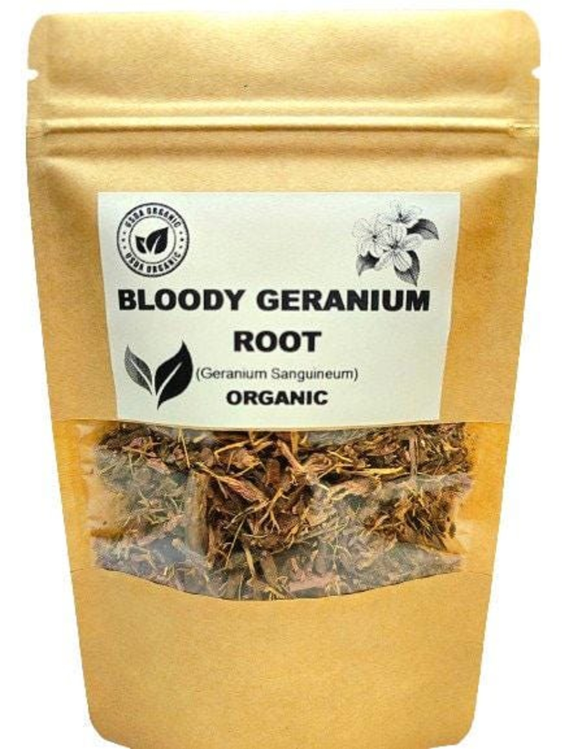 Organic BLOODY GERANIUM ROOT | geranium sanguineum | geranium root tea | herbal tea | dried root | organic herbs | herba | tea