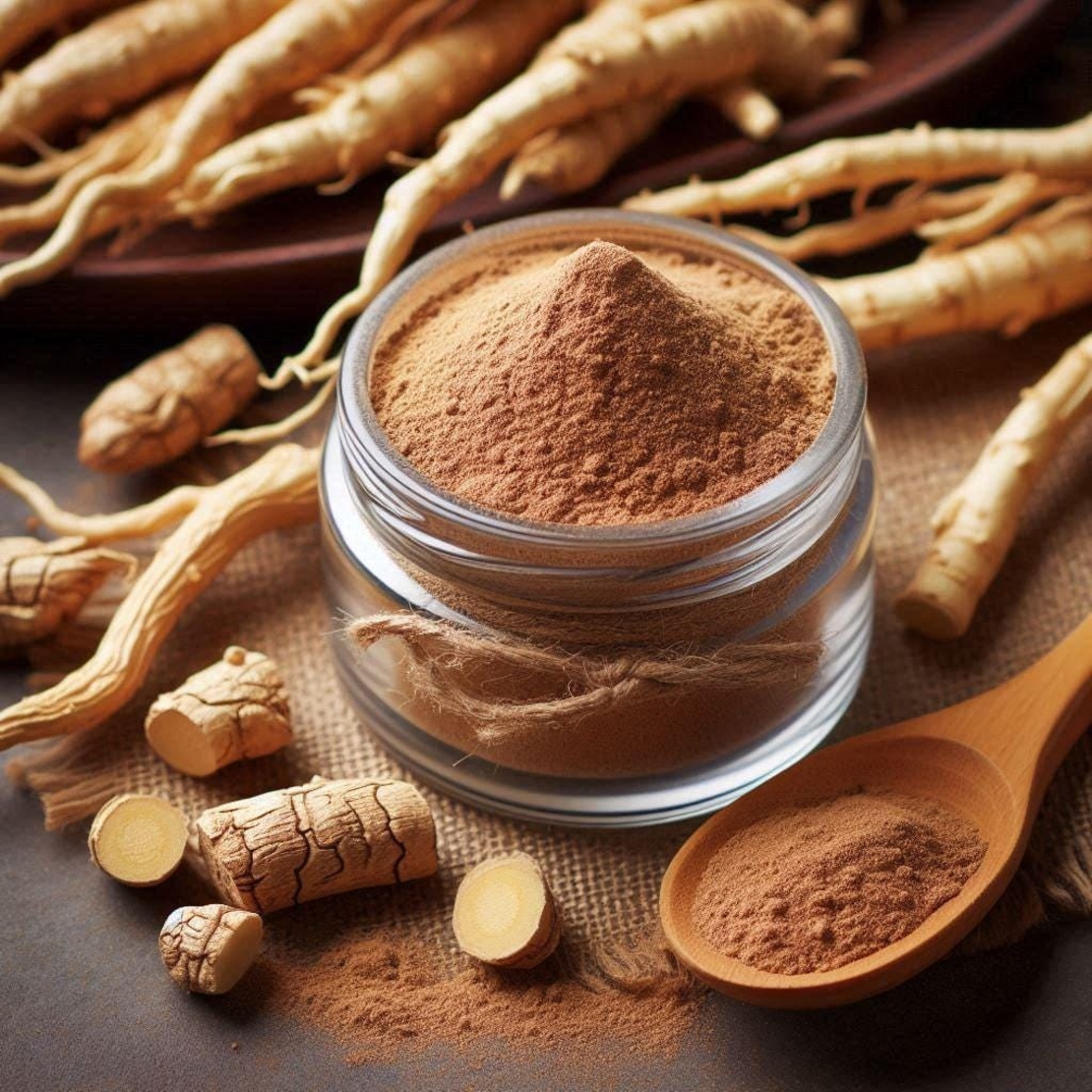 Organic SIBERIAN GINSENG ROOT powder | eleutherococcus senticosus radix | siberian ginseng tea | herbal tea | dried root powder | powder