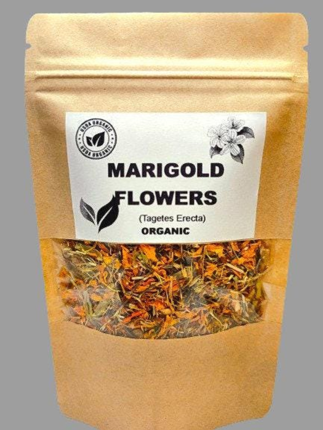 Organic MARIGOLD FLOWERS | tagetes erecta | marigold tea | dried flowers | organic herbs | dried herbs | herba | tea