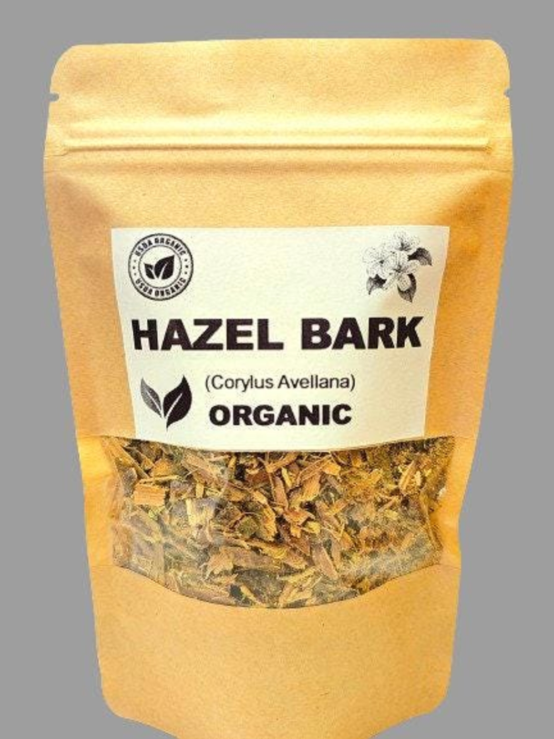 Organic HAZEL BARK | corylus avellana | hazel bark tea | herbal tea | herba | tea | dried bark tea | organic herbs | dried herbs |