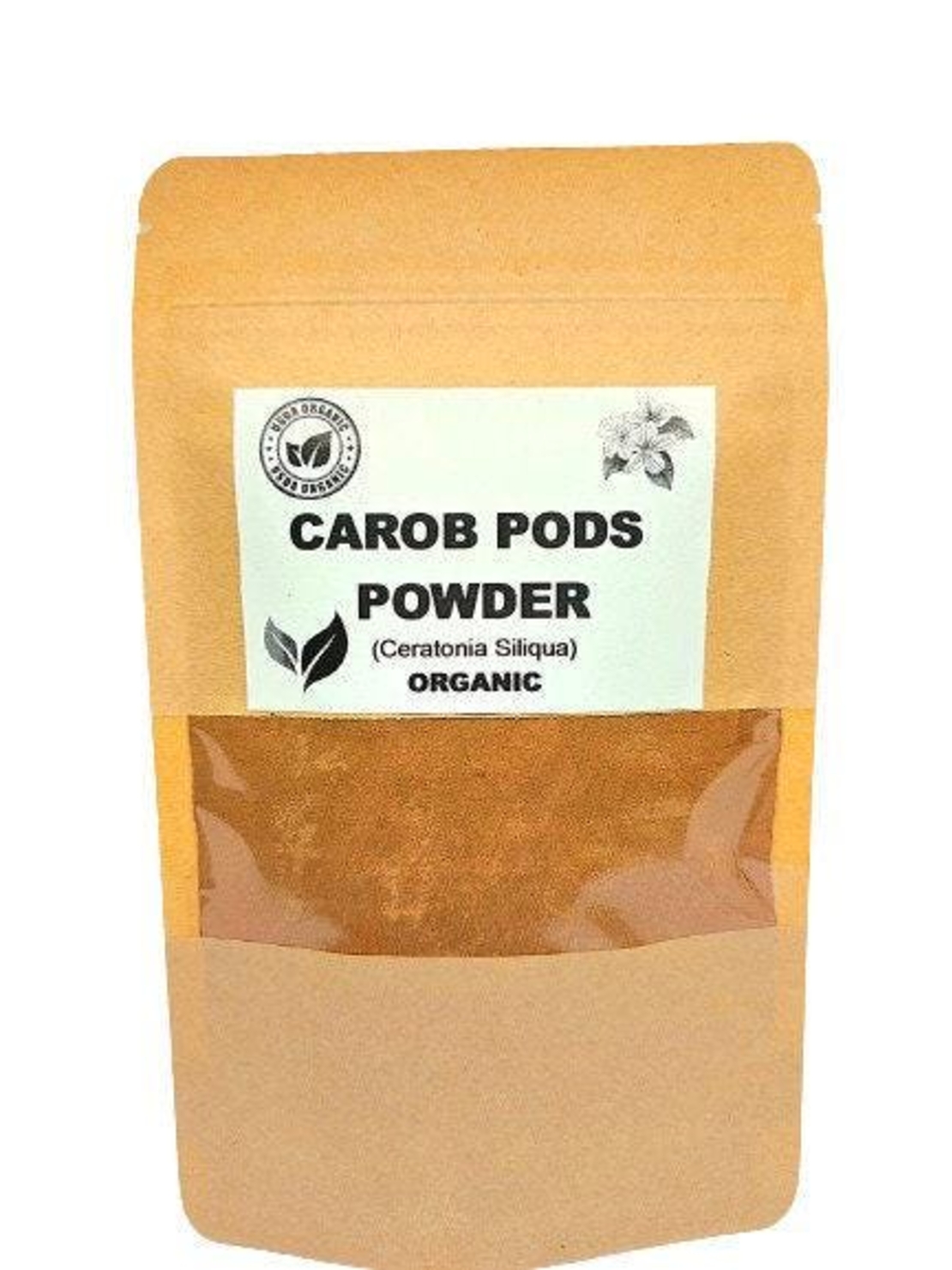 Organic carob pods powder | ceratonia siliqua | carob pods flour | vegan | st john's-bread | locust bean | caroube | johannisbrotbraum