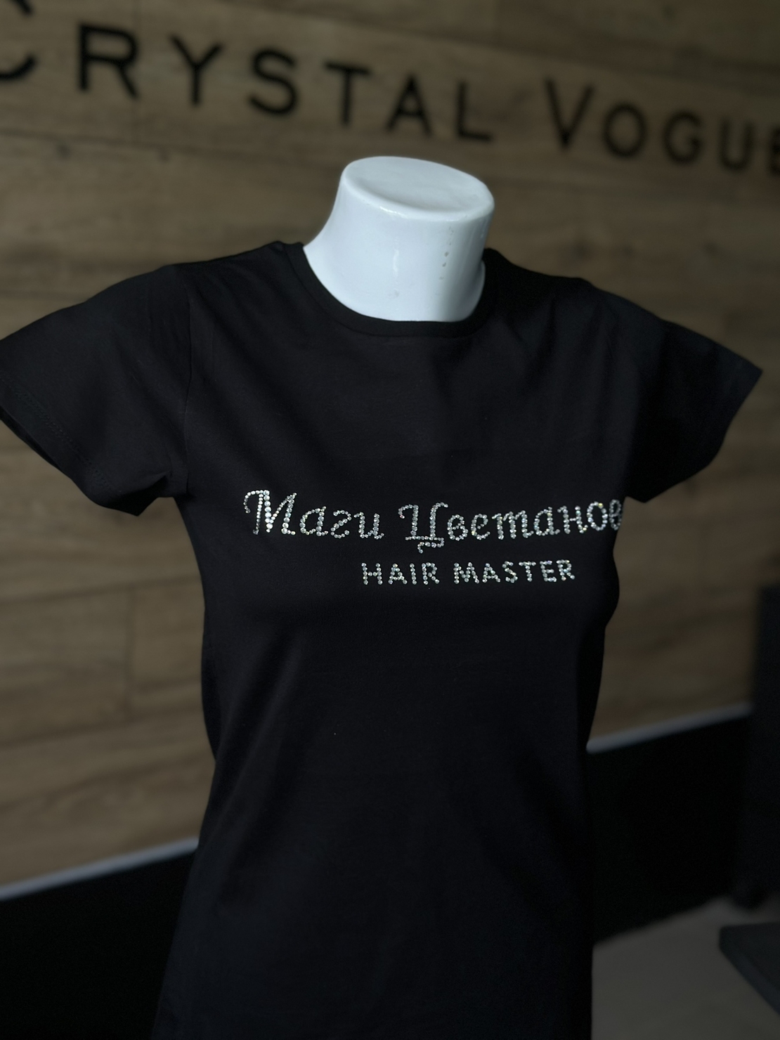 Тениска  с кристали