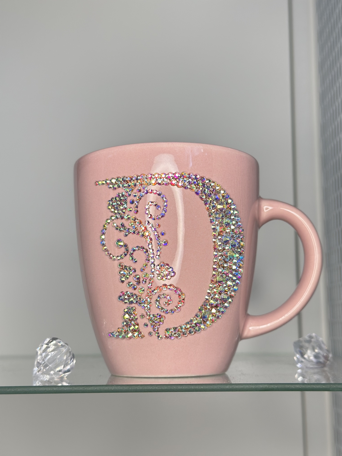 Чаша baby pink ornament  буква D