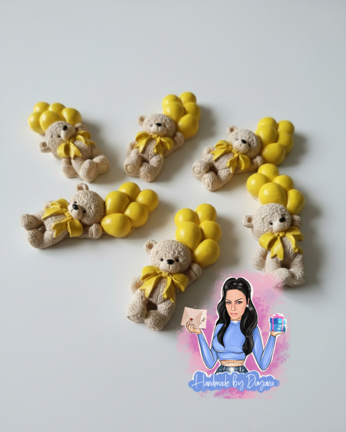 Подаръци за гости - мече с балони