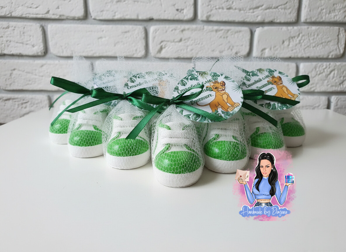 Подаръци за гости - обувка/буйка в зелено