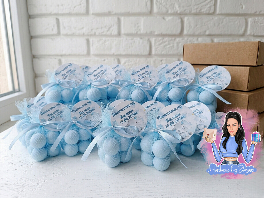 Подаръци за гости - бъбъл свещ