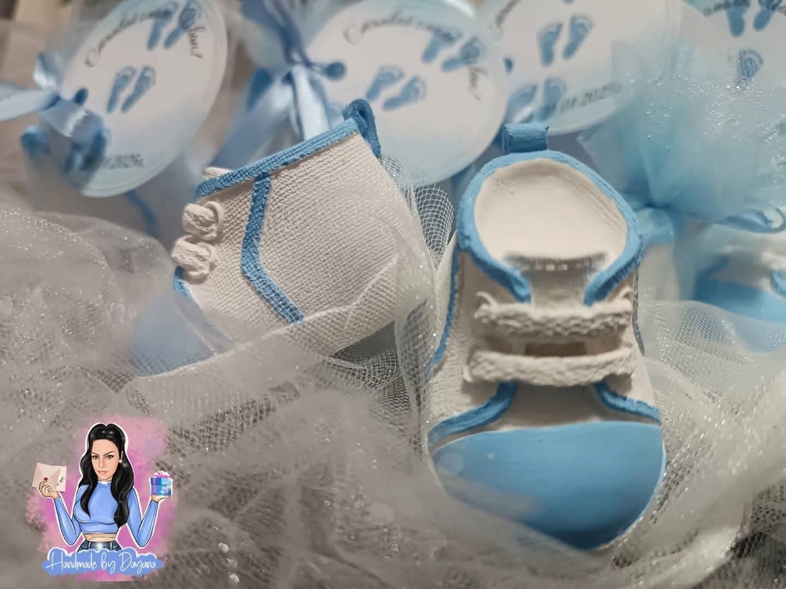 Подаръци за гости - обувка/буйка в синьо