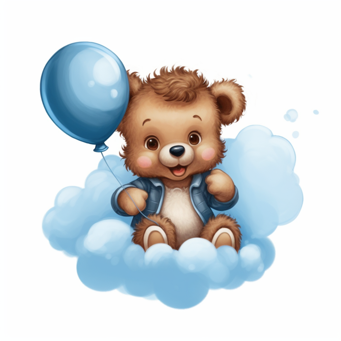 10бр Карти за наричане + 10бр подаръчета - бебе