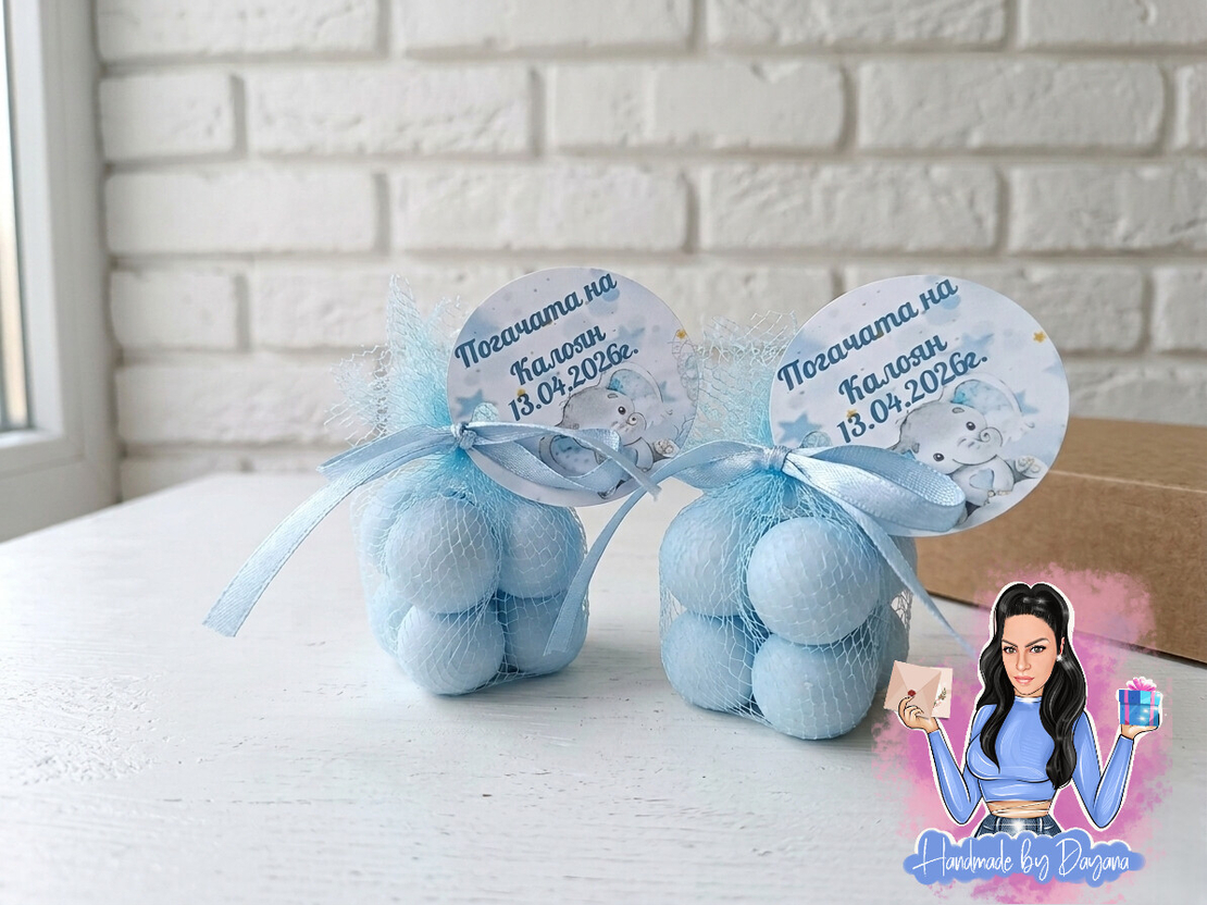 Подаръци за гости - бъбъл свещ