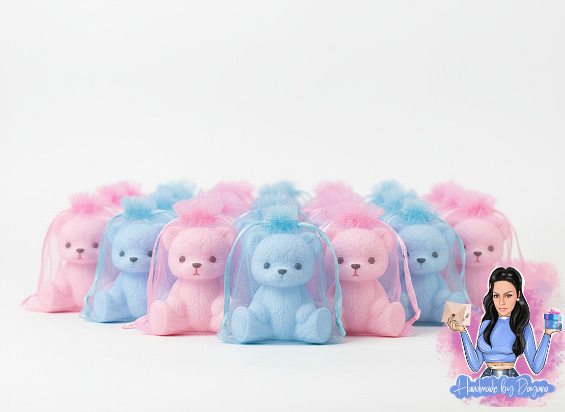 Подаръци за гости - Мече в розово