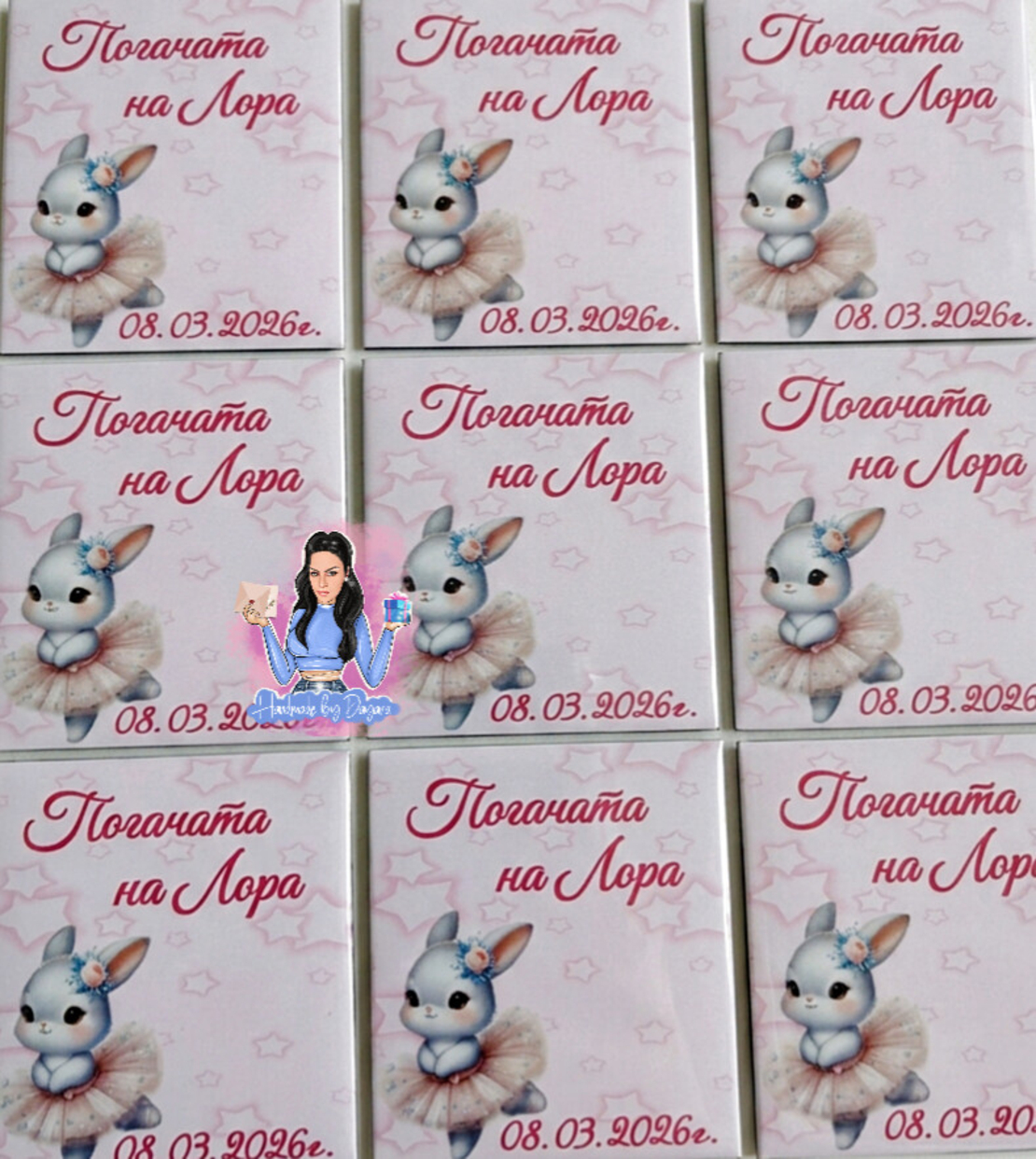 Магнити ''Зайче - балерина