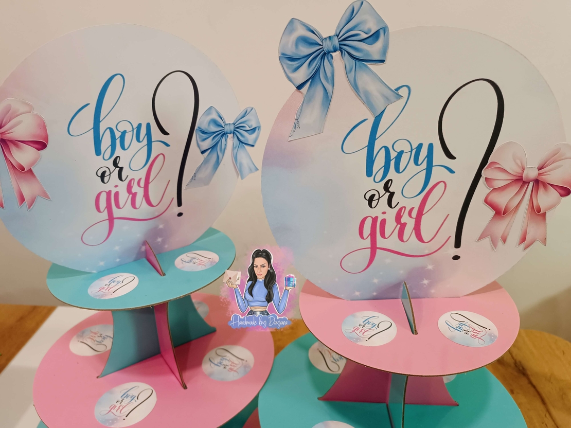 Стойка за мъфини ''BOY OR GIRL''