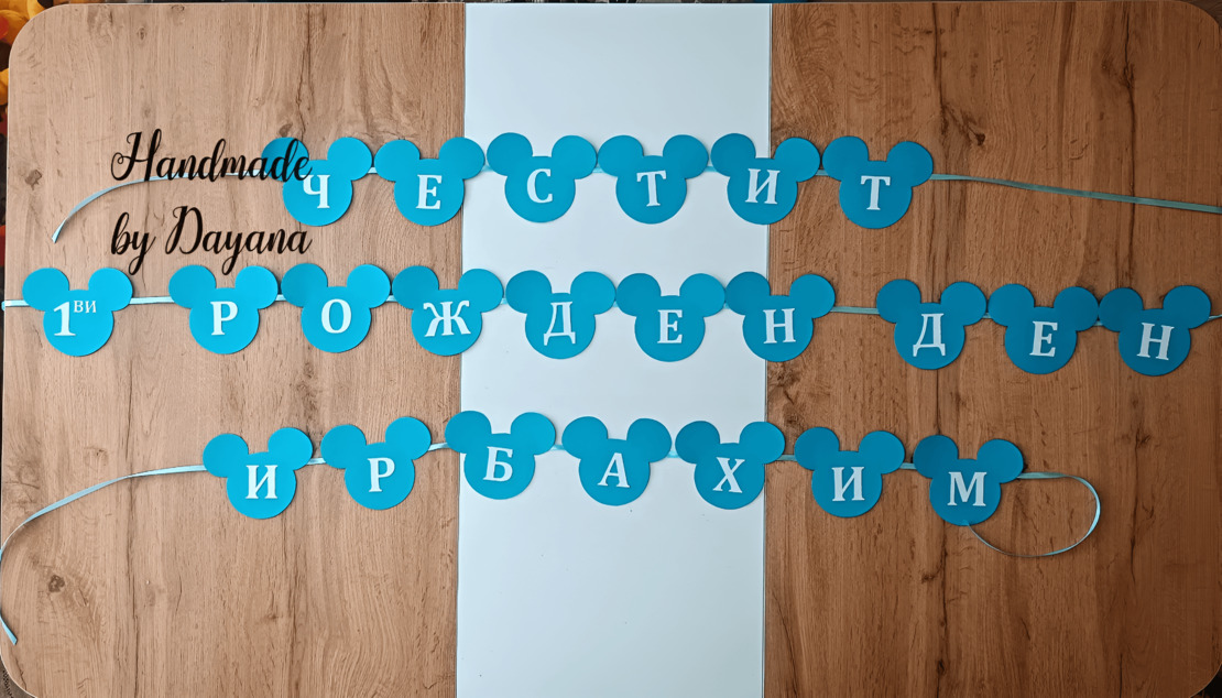 Банер за рожден ден на тема 