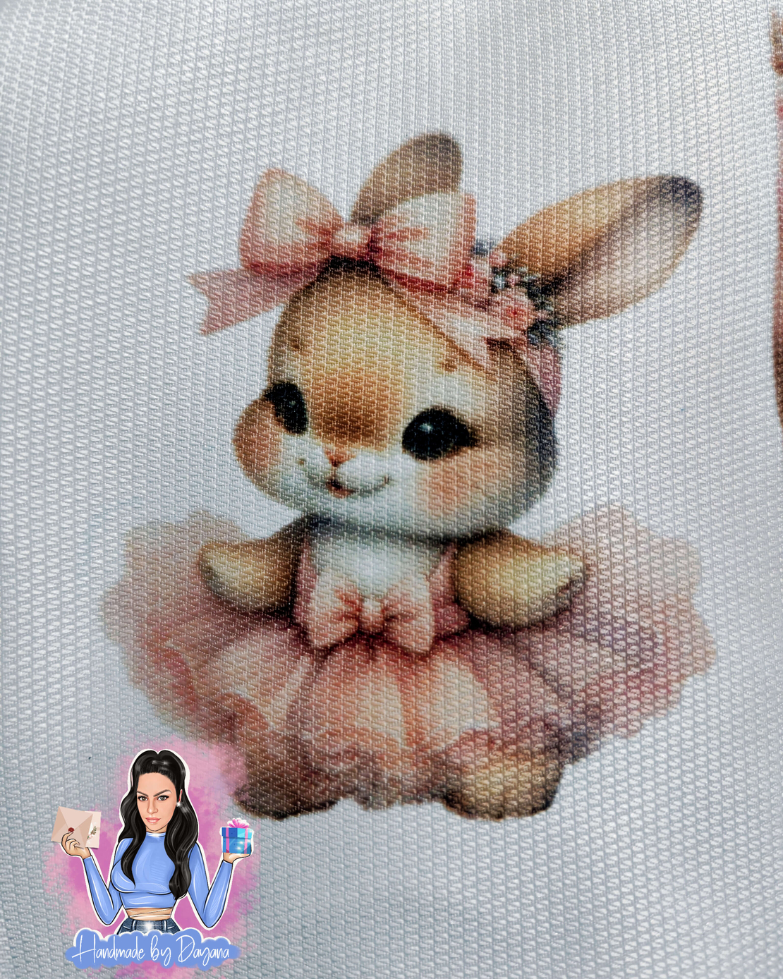 Кърпа (месал) за погача 'Розово зайче