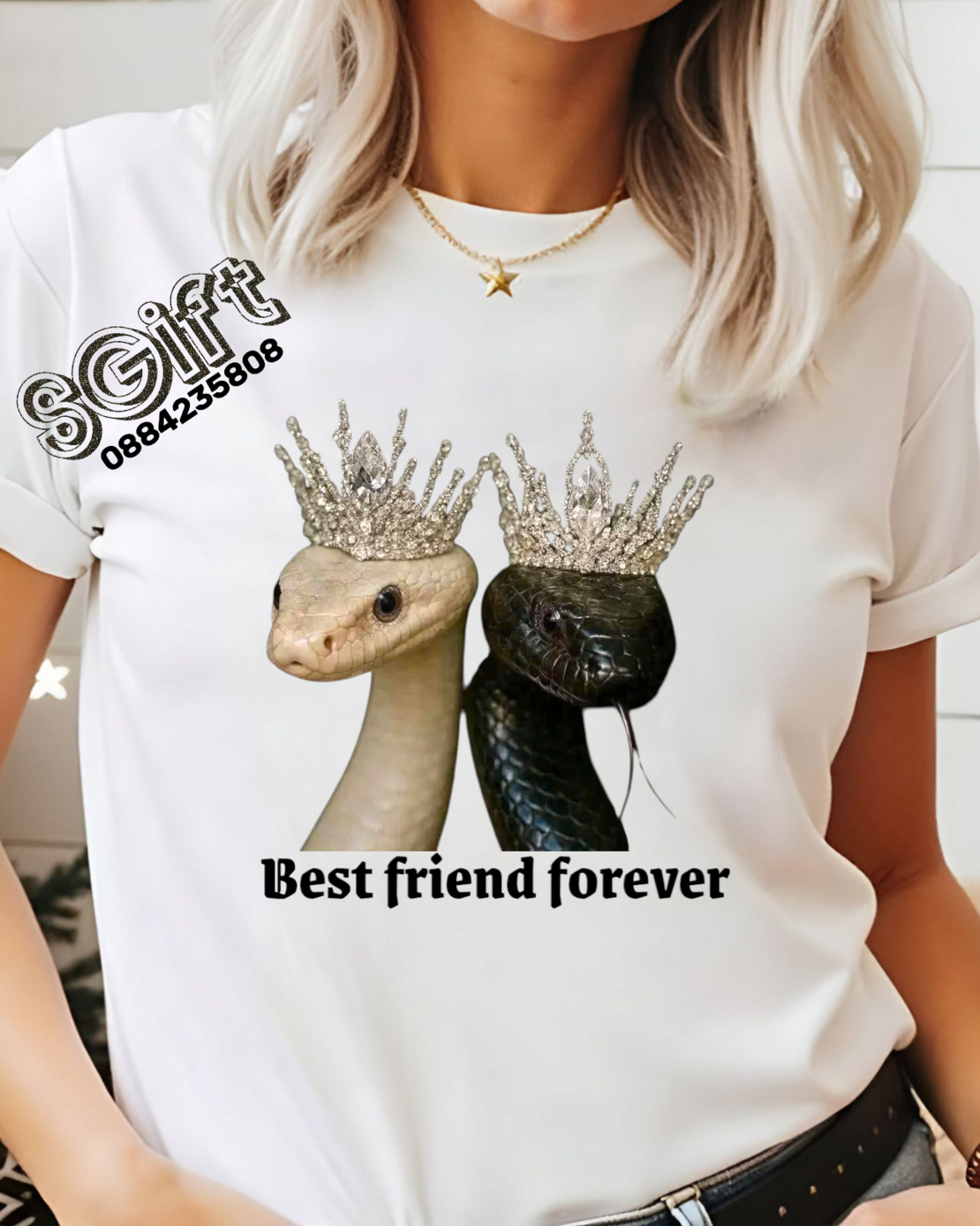 Дамска тениска „Best Friend Forever“ – Кралски змии