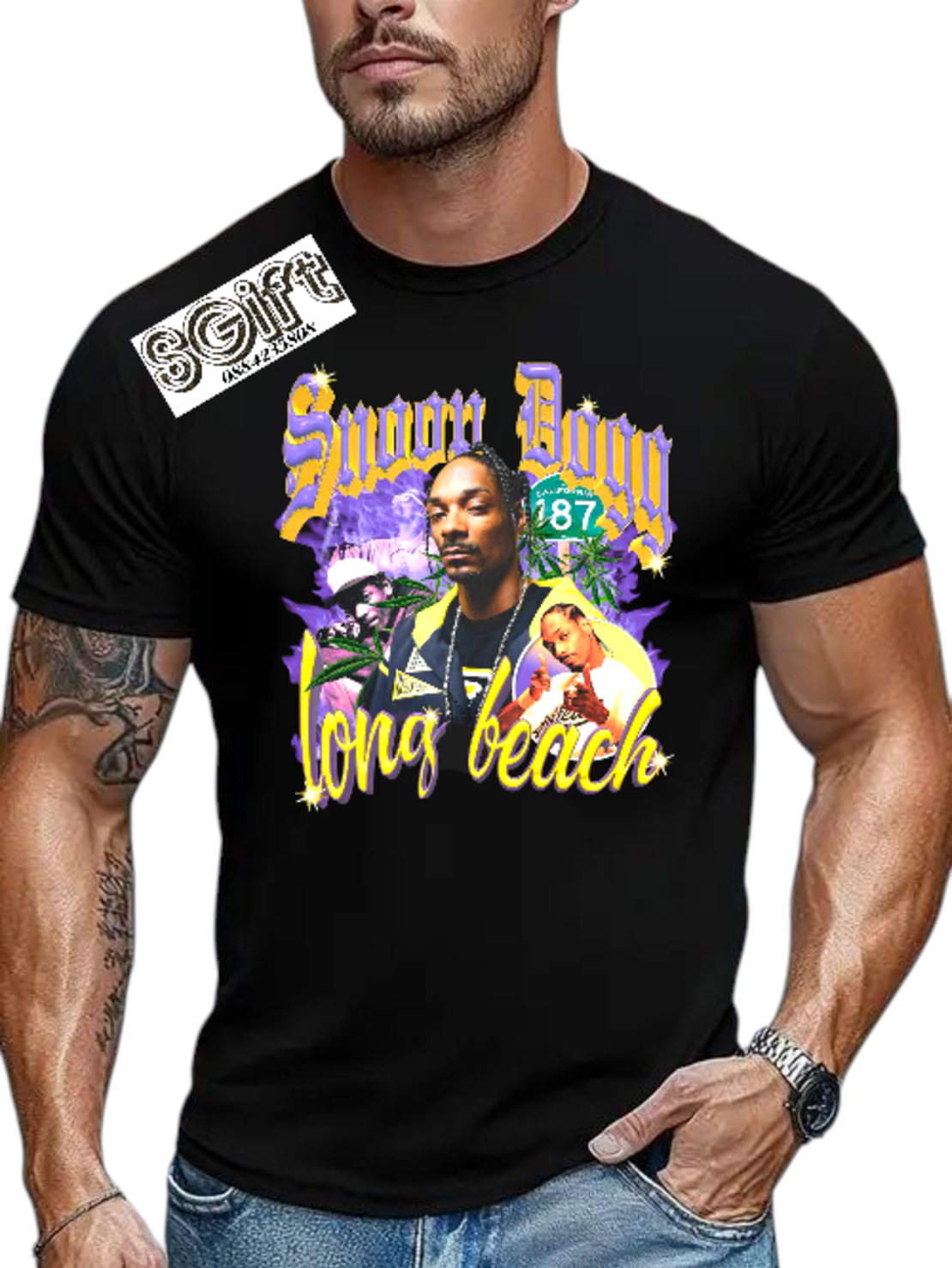 Мъжка тениска „Snoop Dogg Long Beach