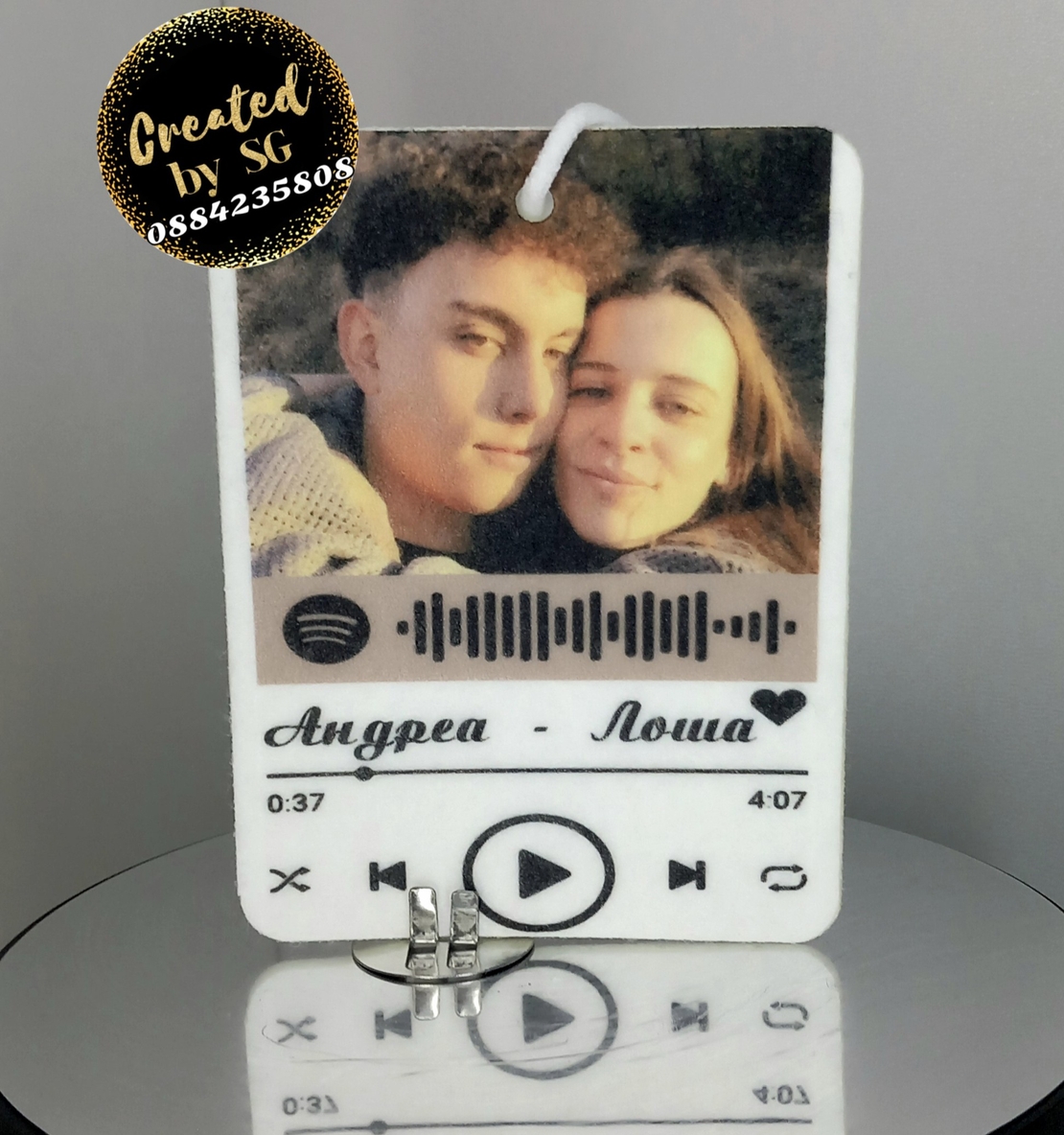 АРОМАТИЗАТОР ЗА КОЛА Spotify Код
