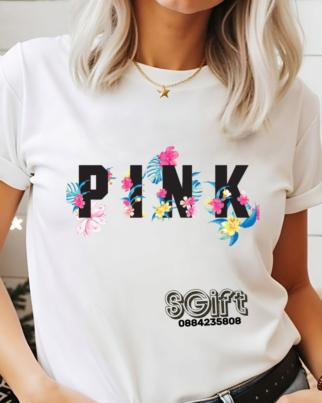 ДАМСКА ТЕНИСКА „FLORAL PINK“