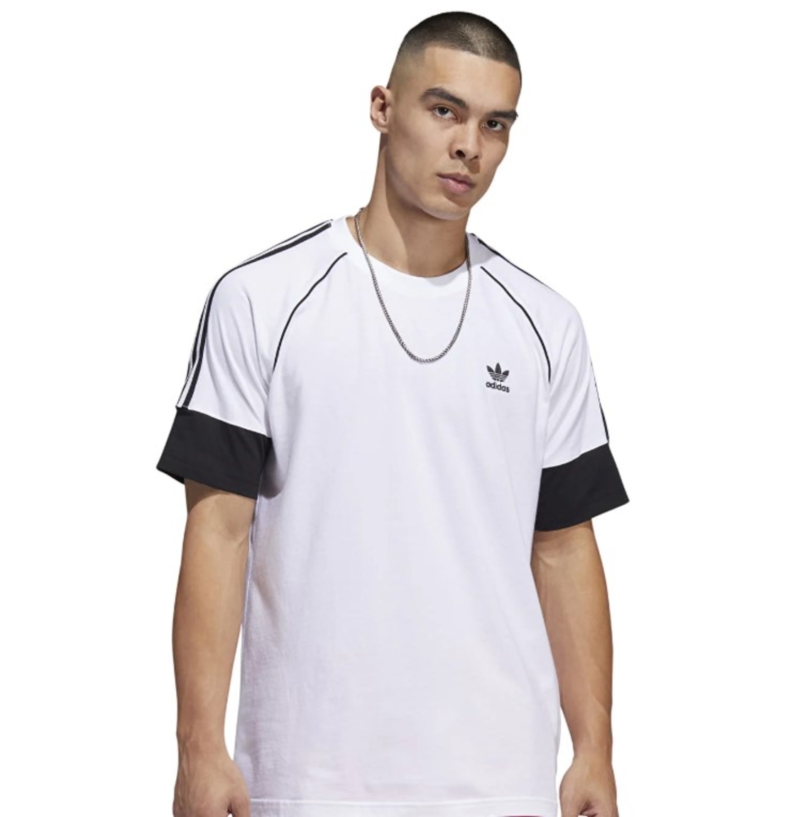SST SS TEE WHITE BLACK MEN