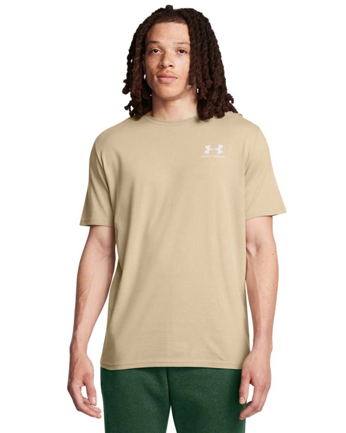 UA M SPORTSTYLE LC SS City Khaki White Men