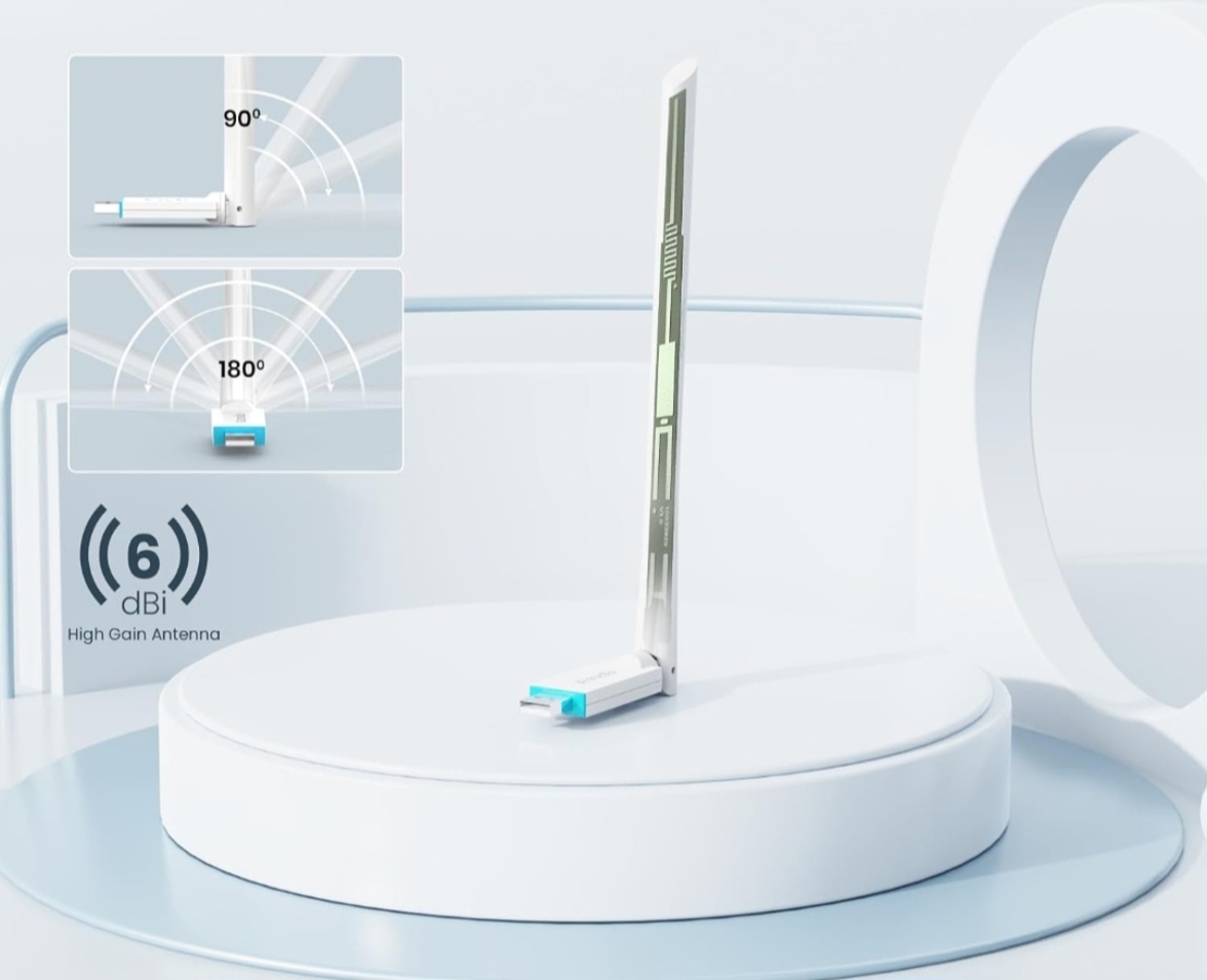 Tenda U2 Wi-Fi 6 USB адаптер AX300, антена и Wi-Fi