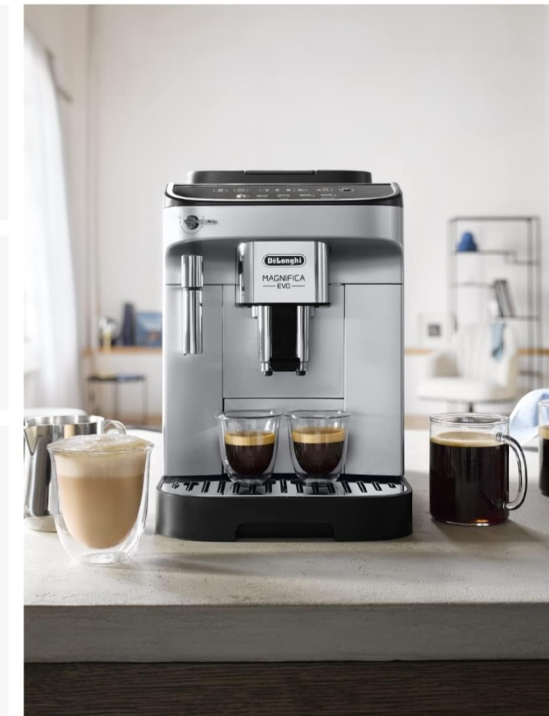 Кафеавтомат De'Longhi Magnifica Evo ECAM 290.31.SB, 1.8 л, 15 бара